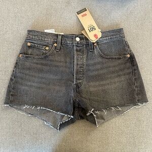 Levi's 501 Women's Dark Gray Jean Shorts NWT size 29